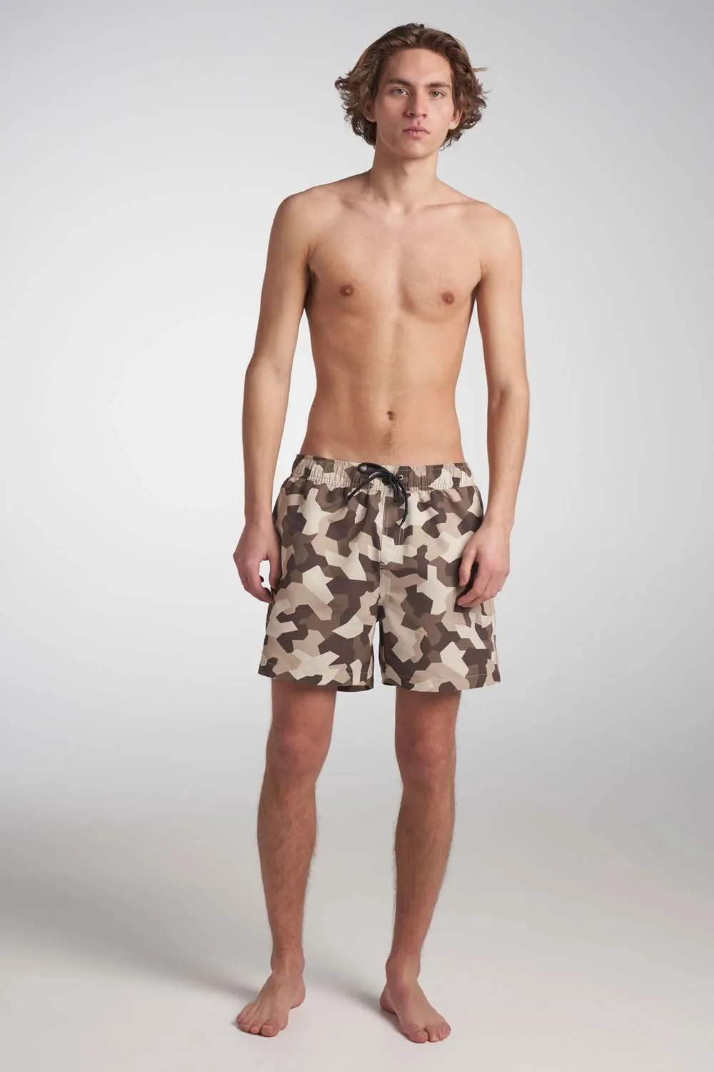 ColourWear Men&#x27;s Volley Swim Shorts Camo Beige | Buy ColourWear Men&#x27;s Volley Swim Shorts Camo Beige here | Outnorth