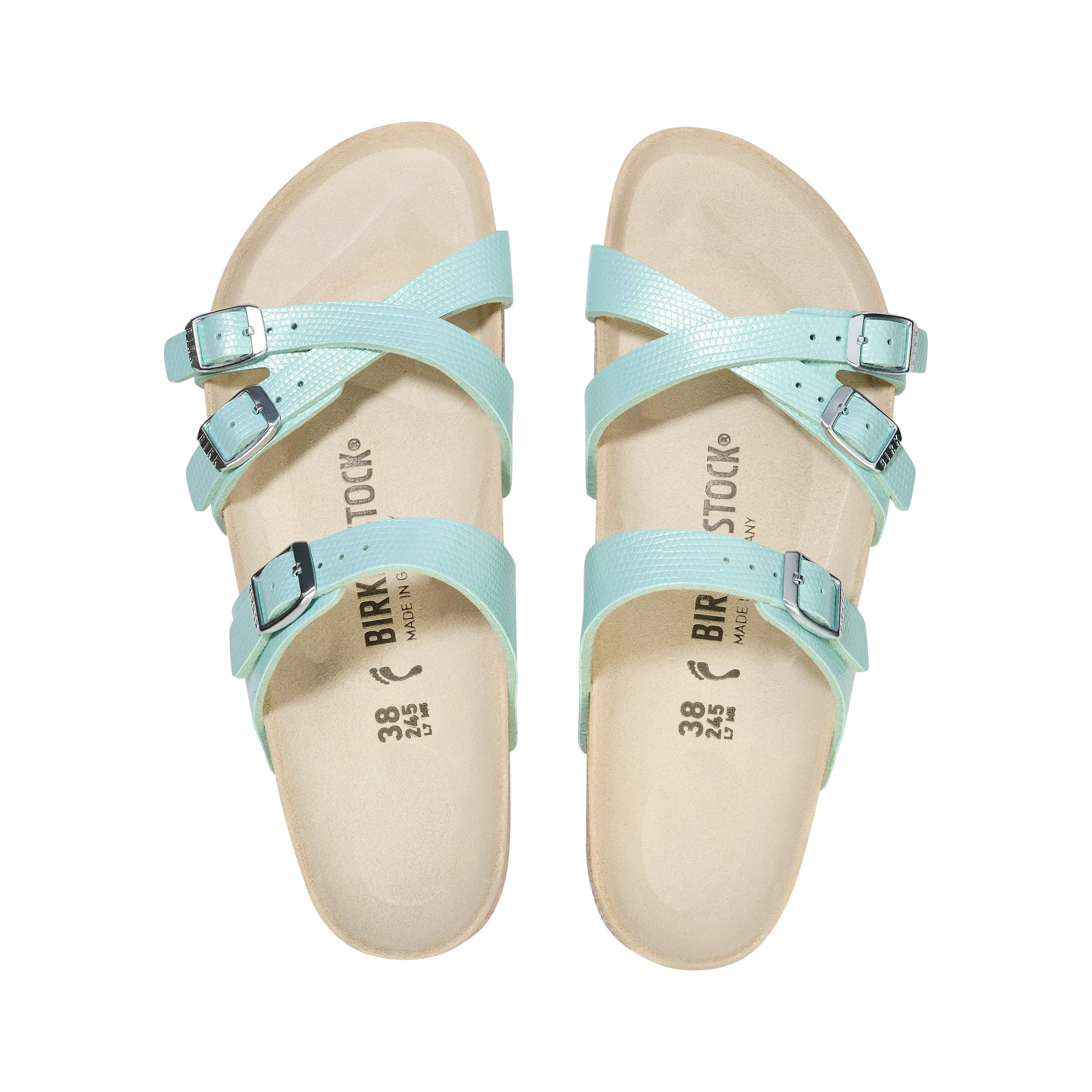 Franca Shiny Surf Green Embossed Birko-Flor