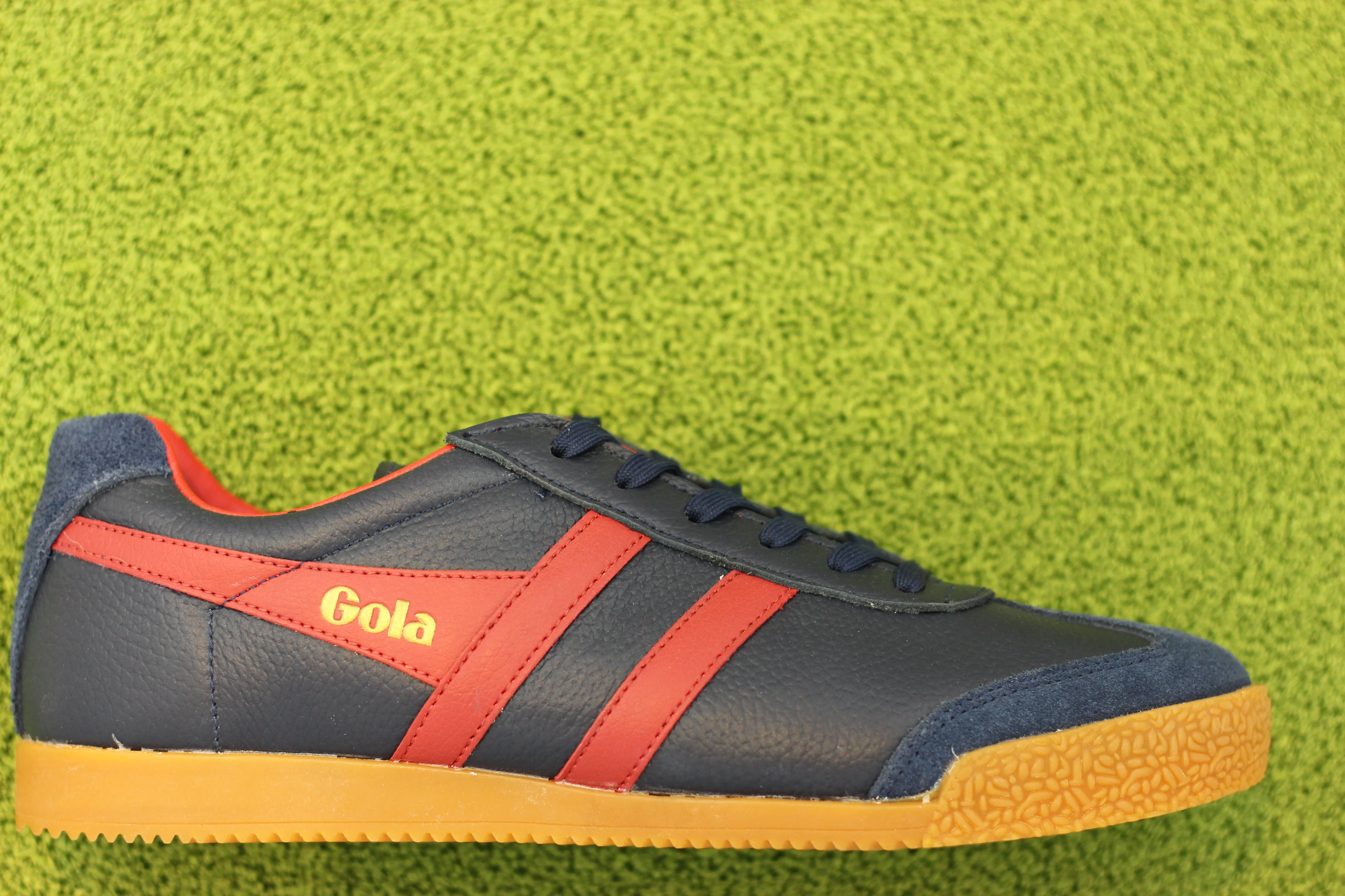 Men's Harrier Sneaker - Navy/Dark Red Leather