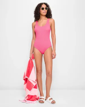 popular  Crinkle Scoop One Piece Swim Bathers - Red