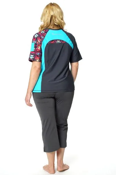 V-Neck Coastal Rashguard Swim Top