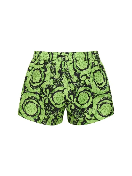 Versace   Barocco printed nylon swim shorts 